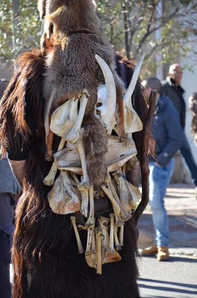 Teulada Sardinia Traditional Masks Sardinia — Stock fotografie