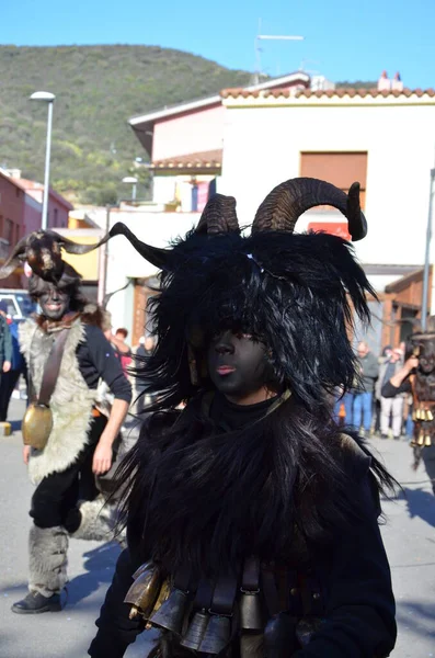 Teulada Sardinia Traditional Masks Sardinia — стоковое фото