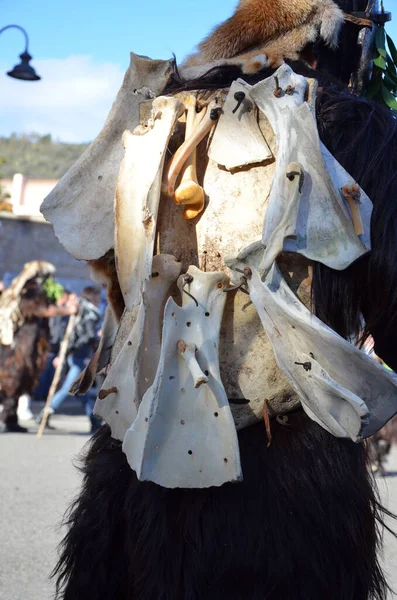 Teulada Sardinia Traditional Masks Sardinia — Stock fotografie