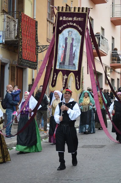 サルデーニャのSant Antiocoの宗教行列 — ストック写真