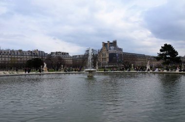 Day view of the Jardin des Tuileries garden, Paris, France