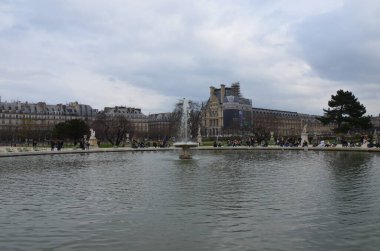 Day view of the Jardin des Tuileries garden, Paris, France
