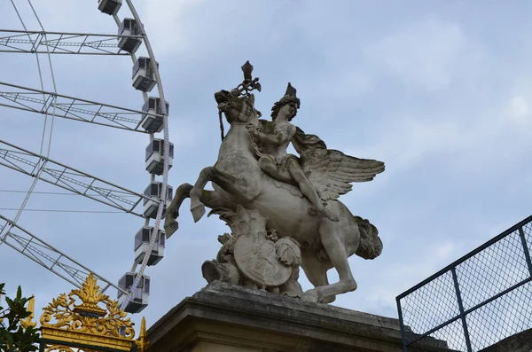 Day View Jardin Des Tuileries Garden Paris France — 图库照片