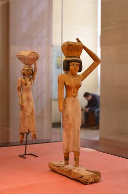 Paris, Fransa 03.25.2017: Paris 'in ünlü bir müzesinin içi