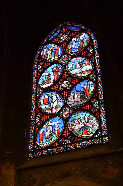 Interior Catedral Notre Dame Paris França — Fotografia de Stock