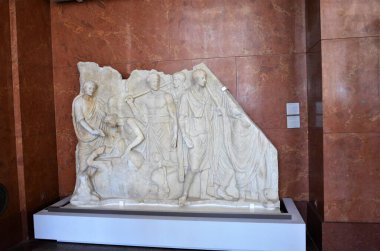 Paris, Fransa 03.25.2017: Paris 'in ünlü bir müzesinin içi