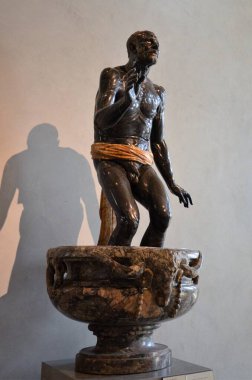 Paris, Fransa 03.25.2017: Paris 'in ünlü bir müzesinin içi