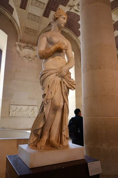 Paryż Francja 2017 Wnętrze Słynnego Muzeum Paryża — Zdjęcie stockowe