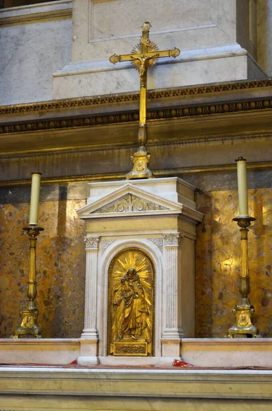 Paris Frankreich 2021 Säule Der Magdalena Kirche Paris — Stockfoto