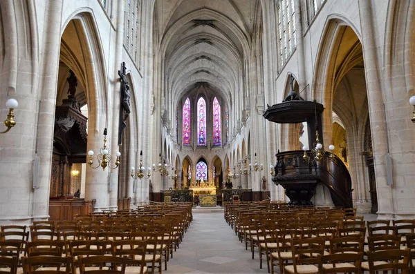 Париж Франция 2017 Великая Готическая Церковь Сен Жермен Осерруа Париже — стоковое фото