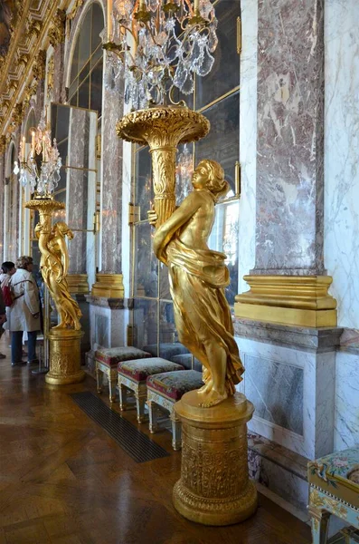 Versalhes França 2017 Interior Castelo Versalhes Palácio Versalhes Perto Paris — Fotografia de Stock