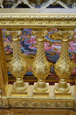 Versay, Fransa - 03.26.2017: Paris yakınlarındaki Versailles Şatosu (Versailles Sarayı)