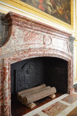 Versay, Fransa - 03.26.2017: Paris yakınlarındaki Versailles Şatosu (Versailles Sarayı)