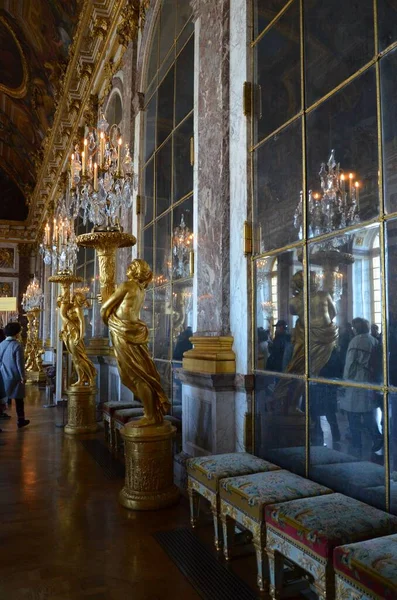 Versailles, France - 03.26.2017: Interior of Chateau de Versailles (Palace of Versailles) near Paris