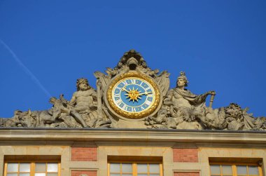 Paris, Fransa 03.26.2017: Ünlü Versailles sarayının mimari parçaları