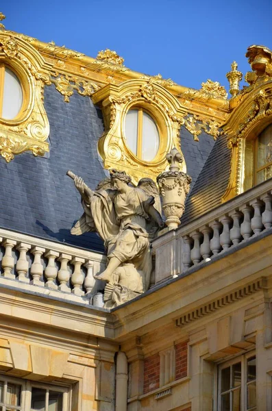 Paris France 2017 Architectural Fragments Famous Versailles Palace — Photo