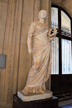 Paris, Fransa 03.25.2017: Paris 'in ünlü bir müzesinin içi