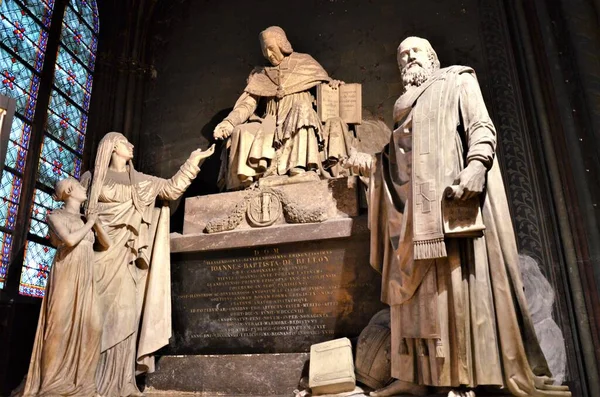 Paris França 2017 Interior Catedral Notre Dame — Fotografia de Stock