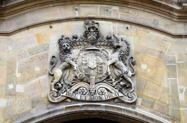 Paris, Fransa 03.23.2017: Paris 'teki eski mimari