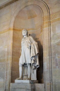 Versay, Fransa - 03.26.2017: Paris yakınlarındaki Versailles Şatosu (Versailles Sarayı)