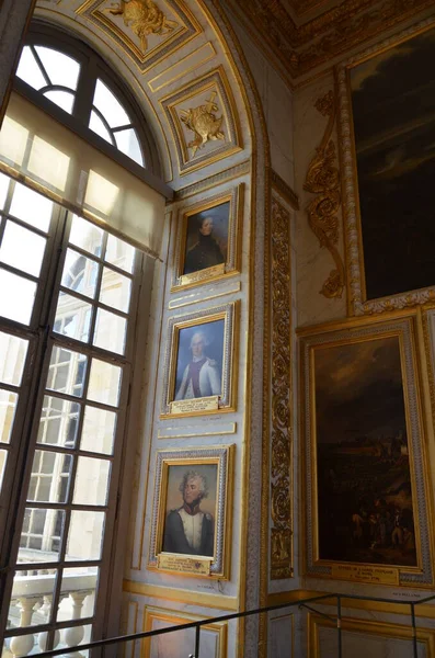 Wersal Francja 2017 Wnętrze Zamku Wersalu Pałac Wersalski Pod Paryżem — Zdjęcie stockowe