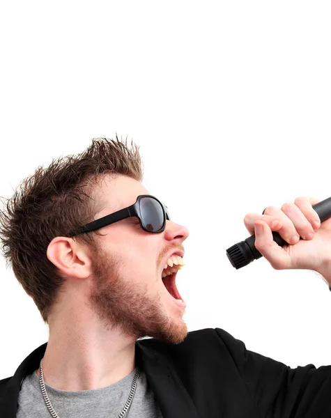 Screaming rocker guy — Stock Photo, Image