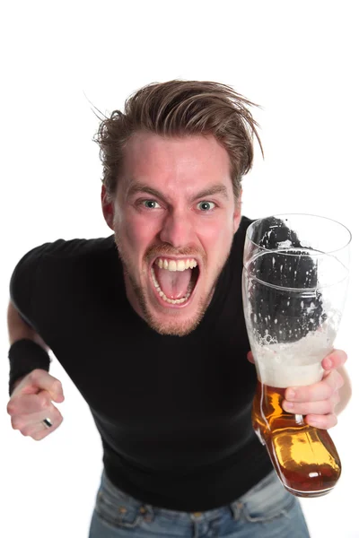 Gelukkig schreeuwen man! — Stockfoto