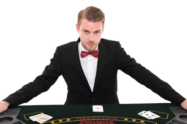 Blackjack dealer — Stockfoto