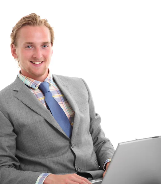 Happy young businessman — Stock Photo, Image