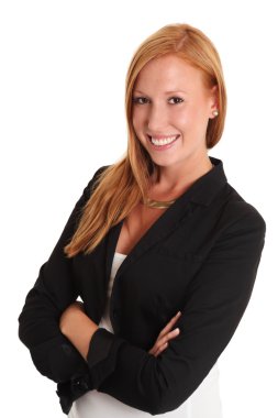 iş kadını gülümseyen