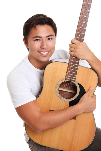 Young singer-songwriter — Stock Photo, Image