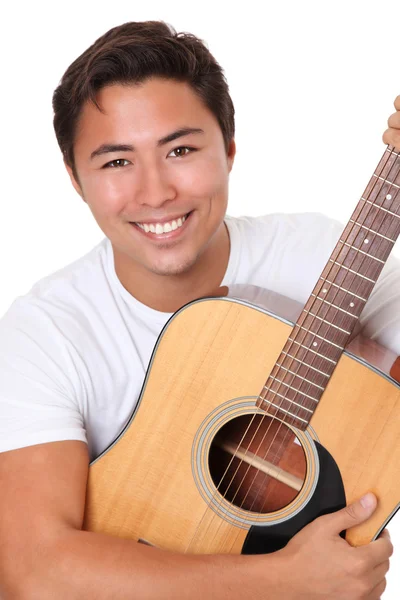 Young singer-songwriter — Stock Photo, Image