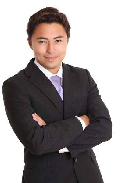 Young satisfied businessman — Stock Photo, Image
