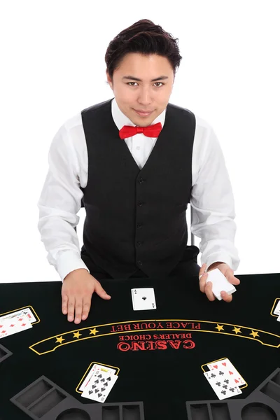 Black Jack Dealer — Stock Photo, Image