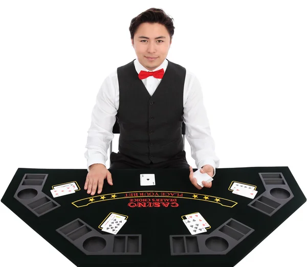 Black Jack Dealer — Stock Photo, Image