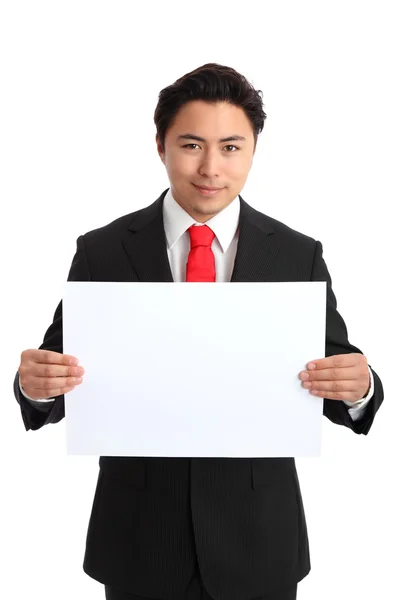 Businessman showing — Stock Photo, Image