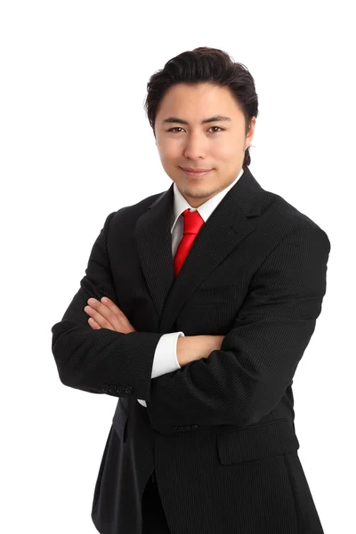 Young satisfied businessman — Stock Photo, Image
