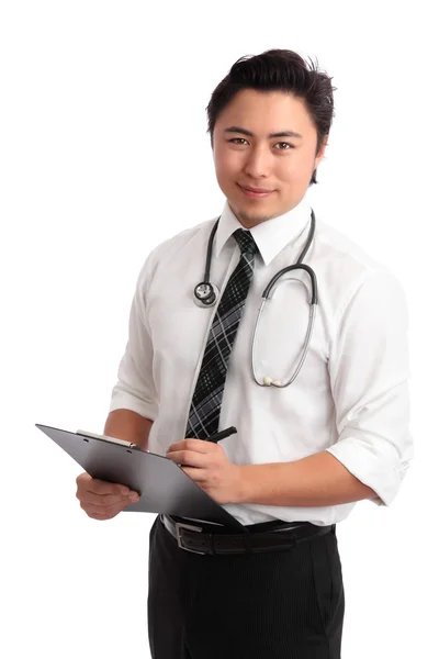 Young doctor with folder — Stock Photo, Image