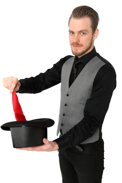 Magician performing — Stock Photo, Image