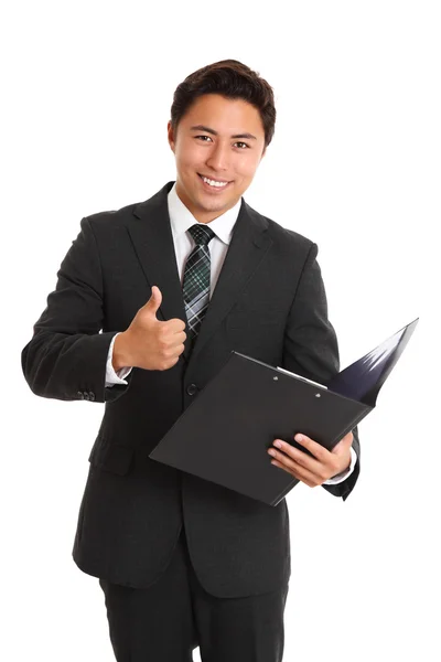 Thumbs up for the business! — Stock Photo, Image