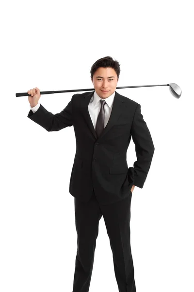 Young business golfer — Stock Photo, Image