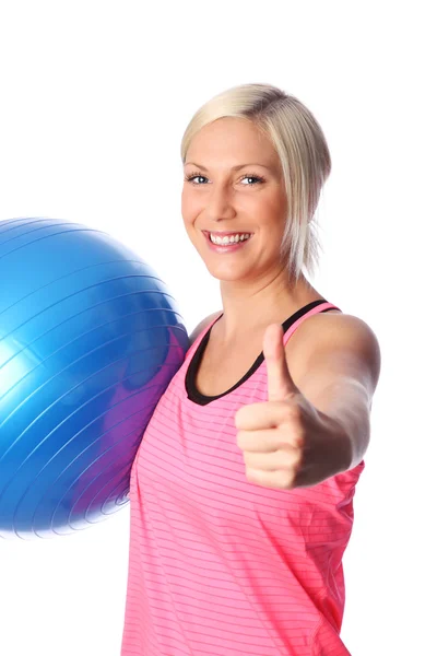 Thumbs up for a great workout! — Stock Photo, Image