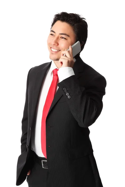 Affärsman i telefon — Stockfoto