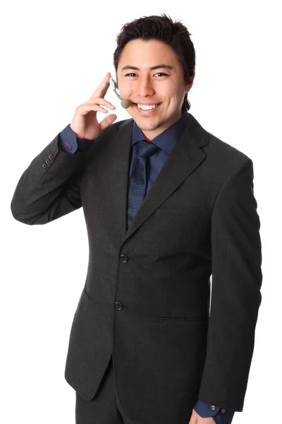 Venditore attraente al telefono — Foto Stock