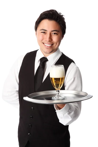 Heres your beer sir! — Stock Photo, Image