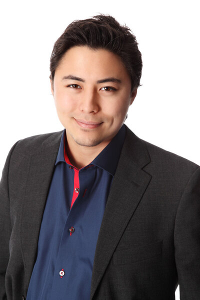 Close up of relaxed businessman