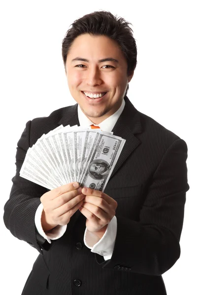 Businessman with money — Stock Photo, Image