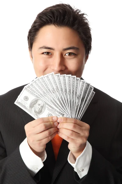 I love the smell of money! — Stock Photo, Image