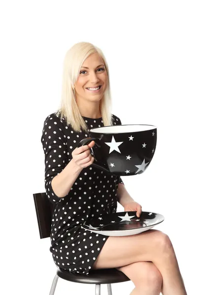 Älska mitt morgonkaffe — Stockfoto