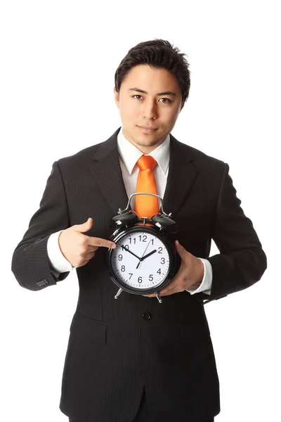 Empresário com relógio — Fotografia de Stock